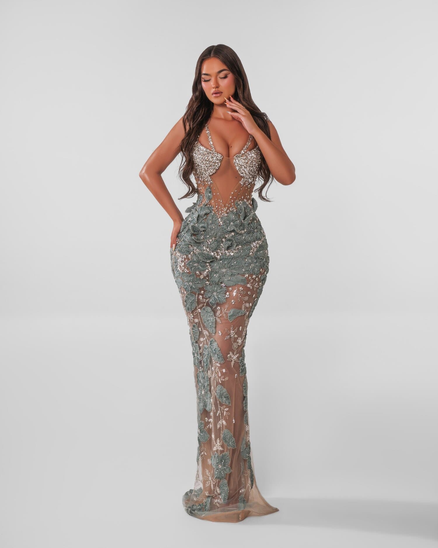 JADELINE — ESTA collection gown, view 1