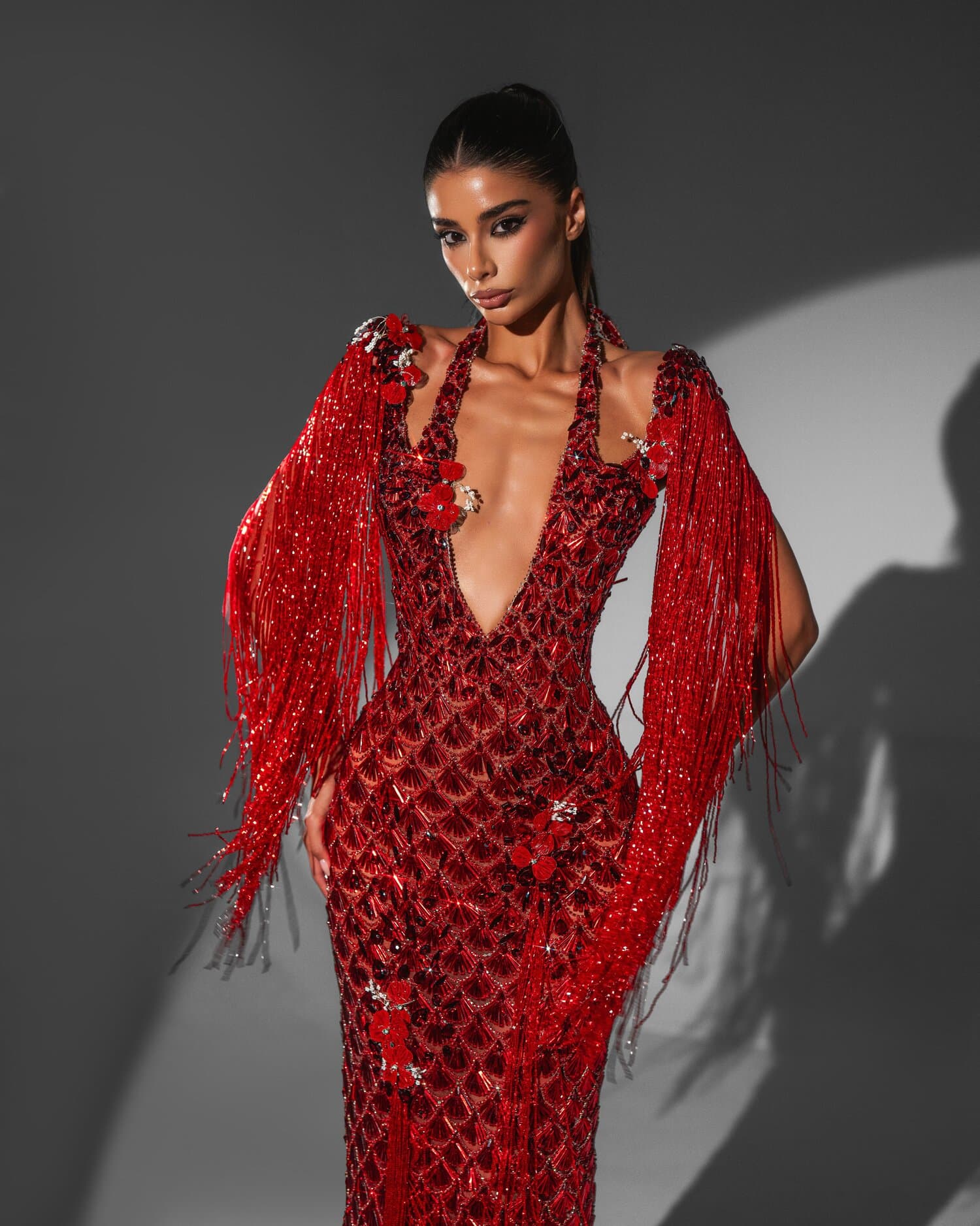 FLAMELLE — MIRAGE collection gown, view 1