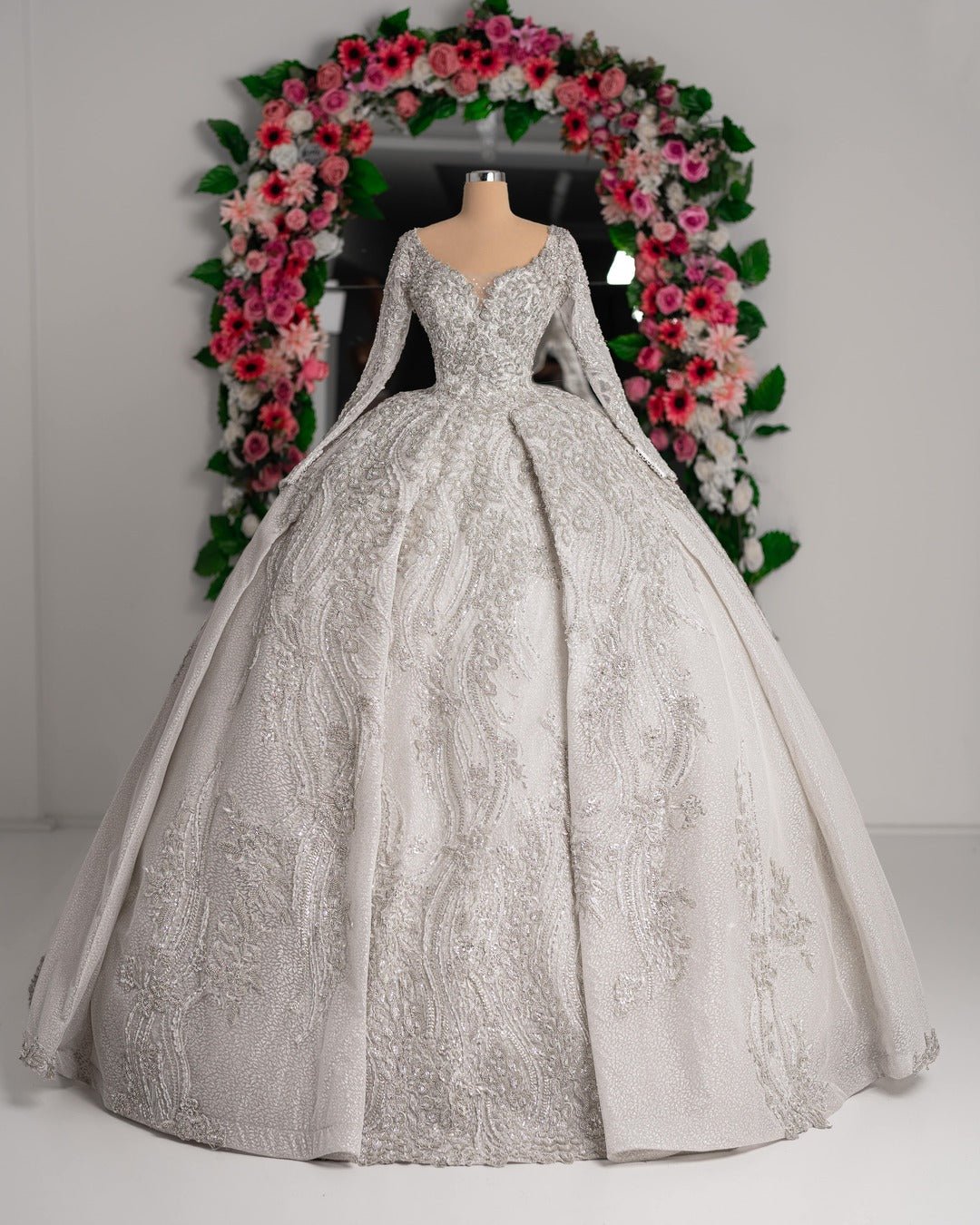 Clara Bridal Dress with Sparkle and Sequins - Blini Fashion House Beads ...