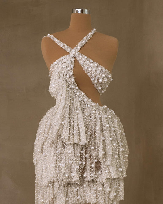 Elianna Bridal Dress with Pearls - BLINI