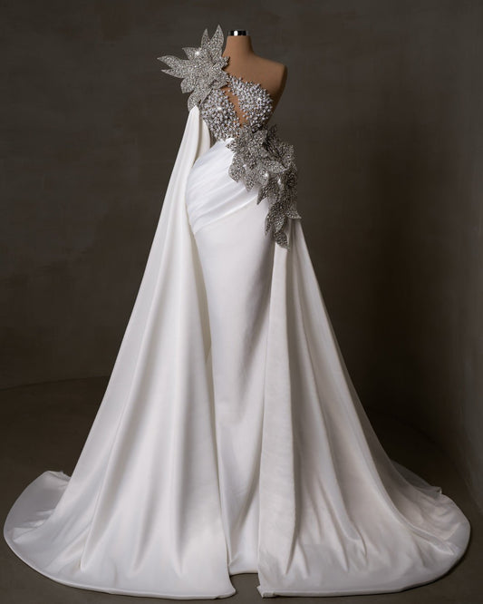 Finesse Bridal Dress with Crystals and Pearls - BLINI