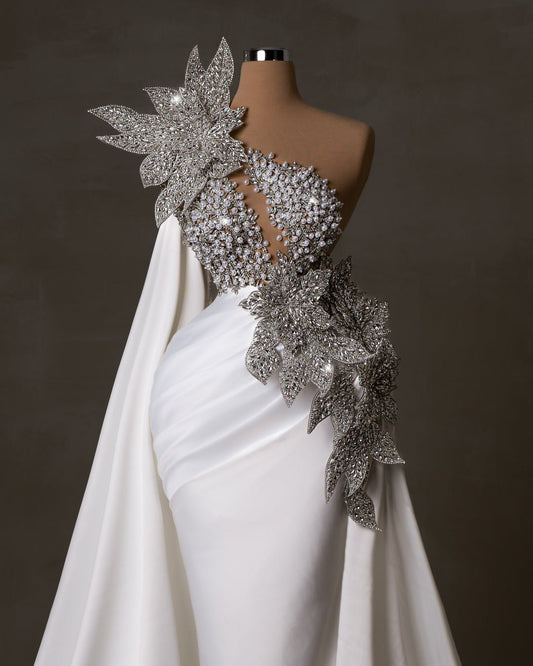Finesse Bridal Dress with Crystals and Pearls - BLINI