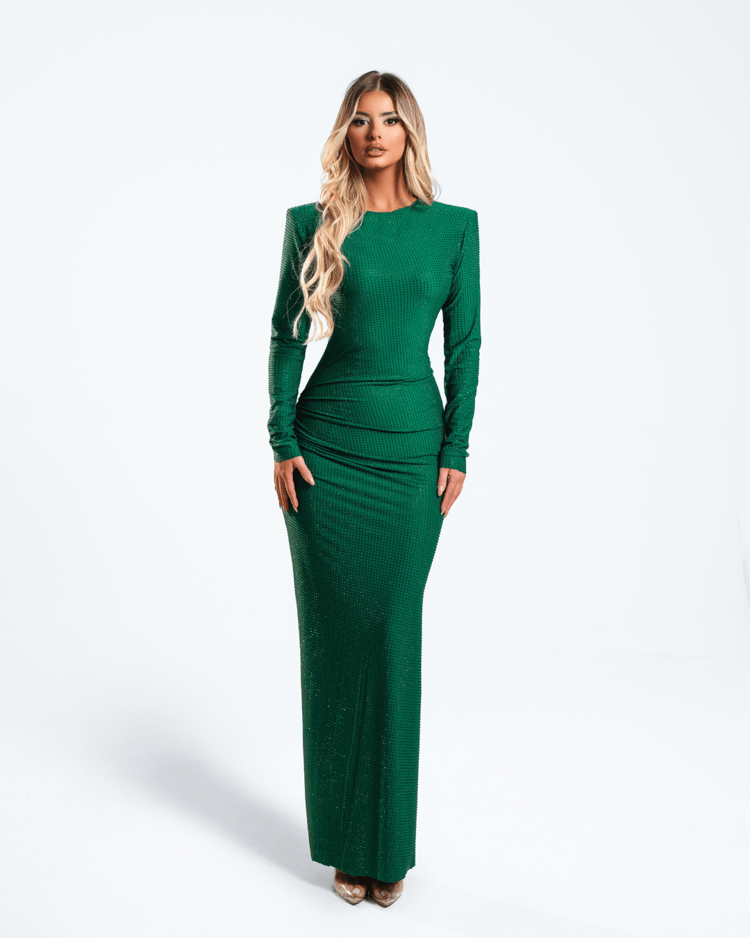 Harean Green Long Dress - BLINI
