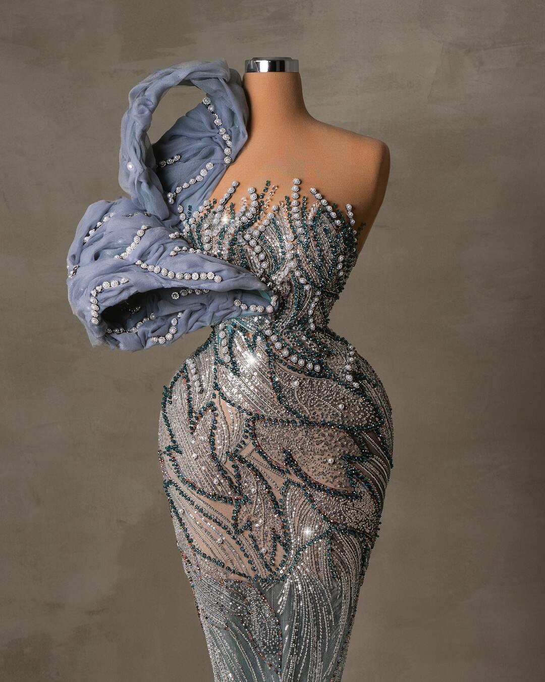 Jamela One - Shoulder Dress with Crystal - BLINI