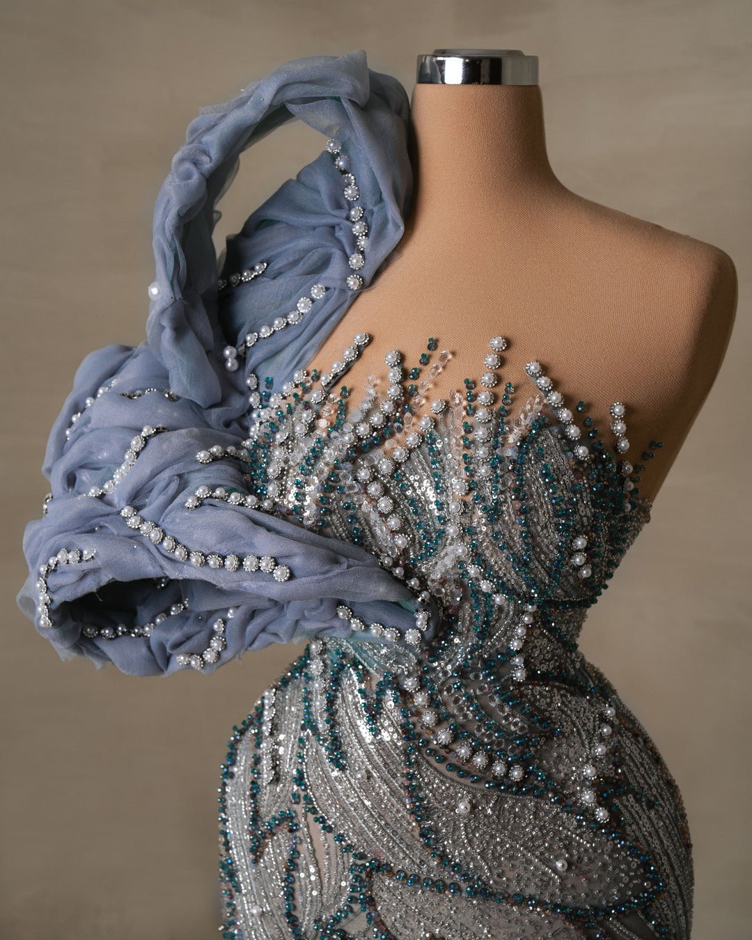 Jamela One - Shoulder Dress with Crystal - BLINI