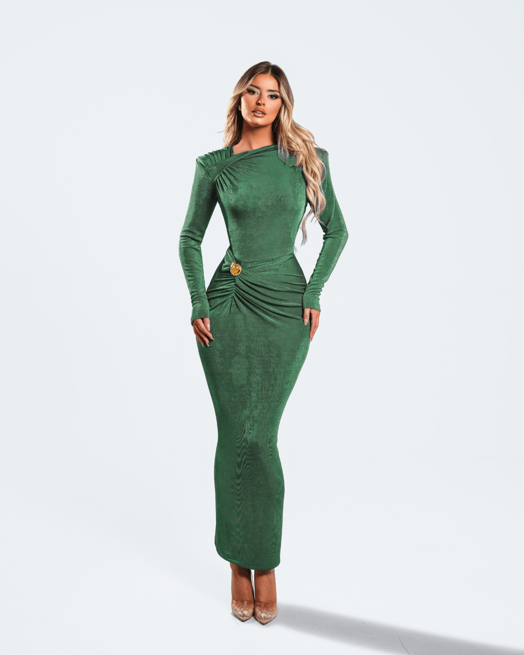 Janea Green Long Dress - BLINI