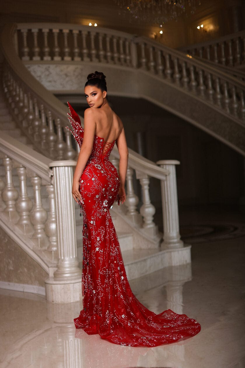 Kareen Sleeveless Dress with Stones - BLINI