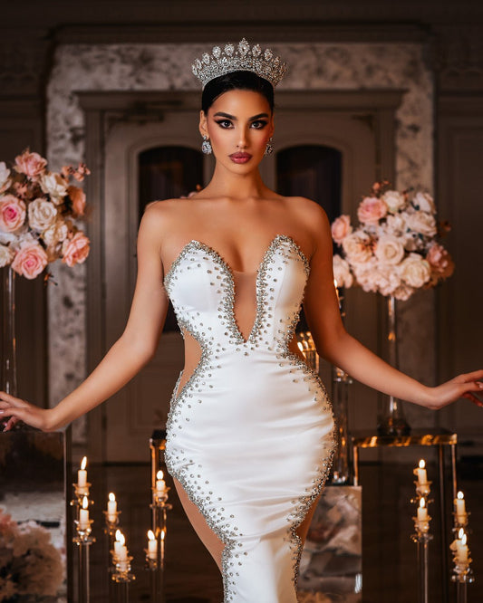 Klaryssa Bridal Dress with Crystals - BLINI