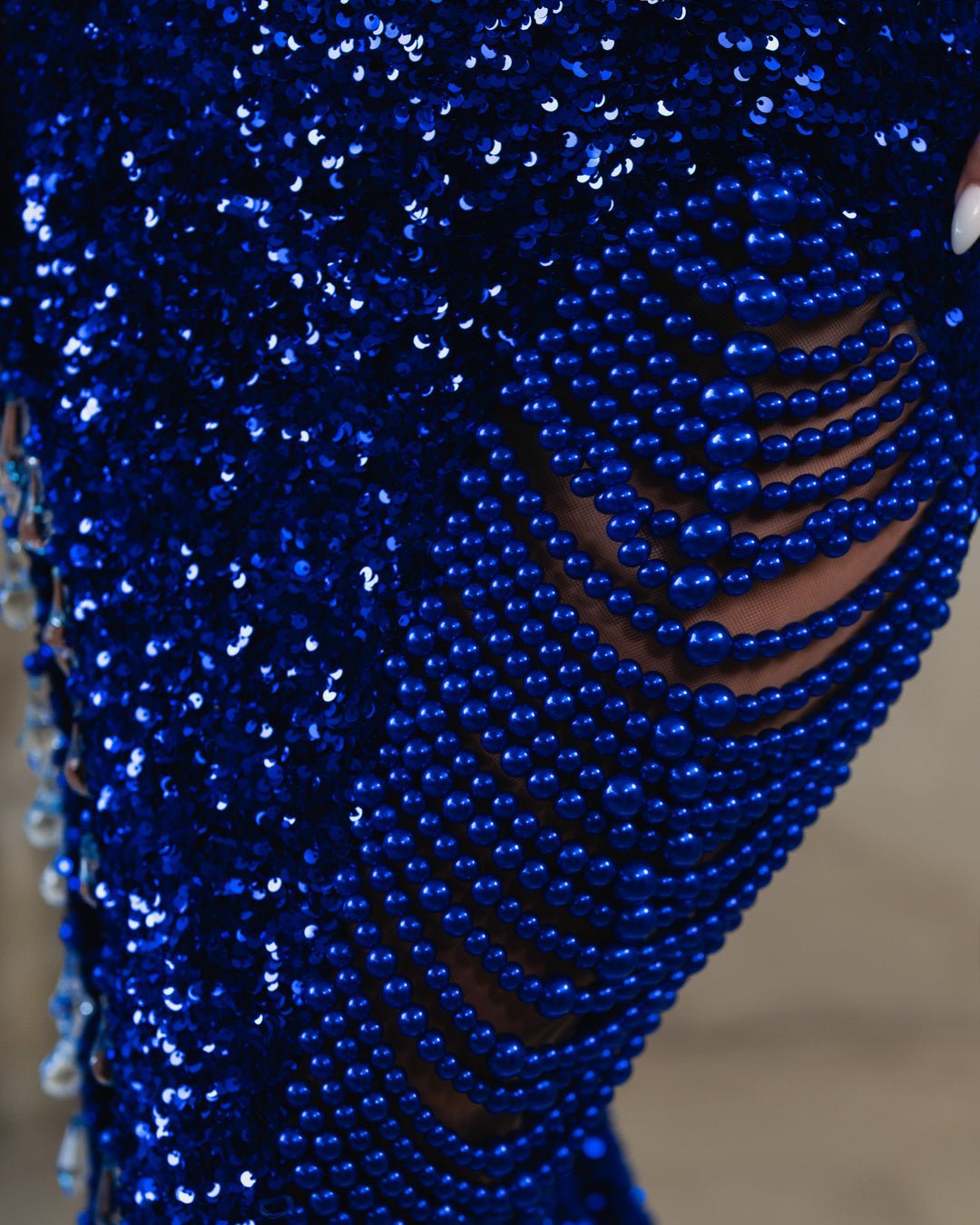 Laylee Blue Dress with Sequins - BLINI