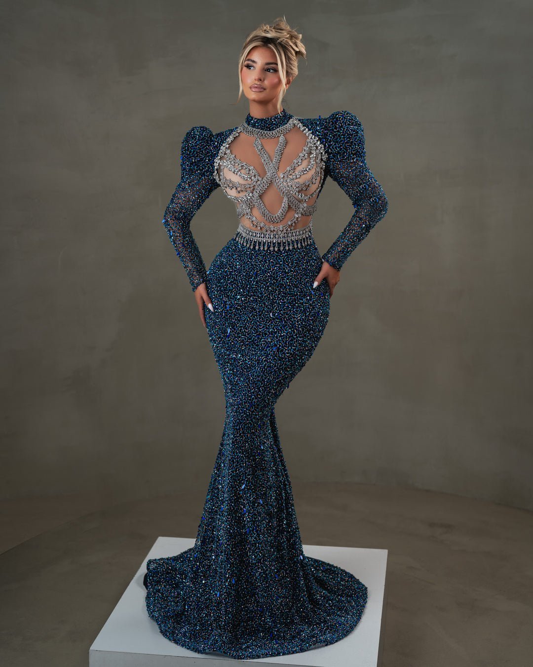 Leenna Sequin Dress with Stones - BLINI