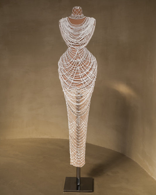 Losea Bridal Dress Embellished with Pearls - BLINI