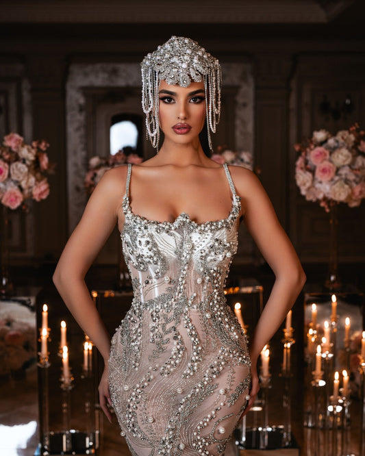 Losié Bridal Dress with Crystals and Tulle - BLINI