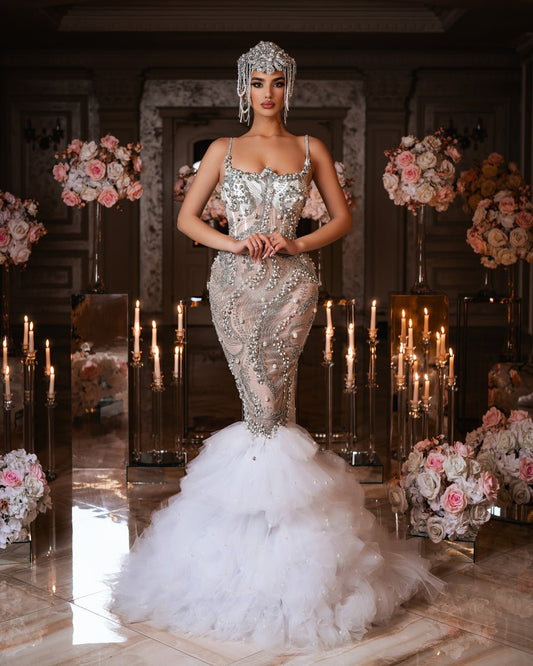 Losié Bridal Dress with Crystals and Tulle - BLINI