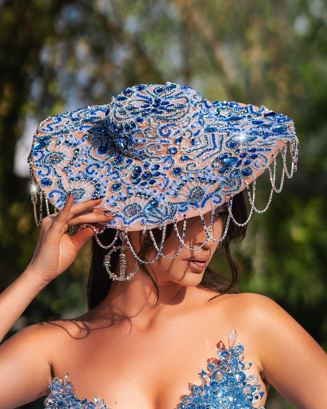 Marceline Crystal Couture Hat - BLINI