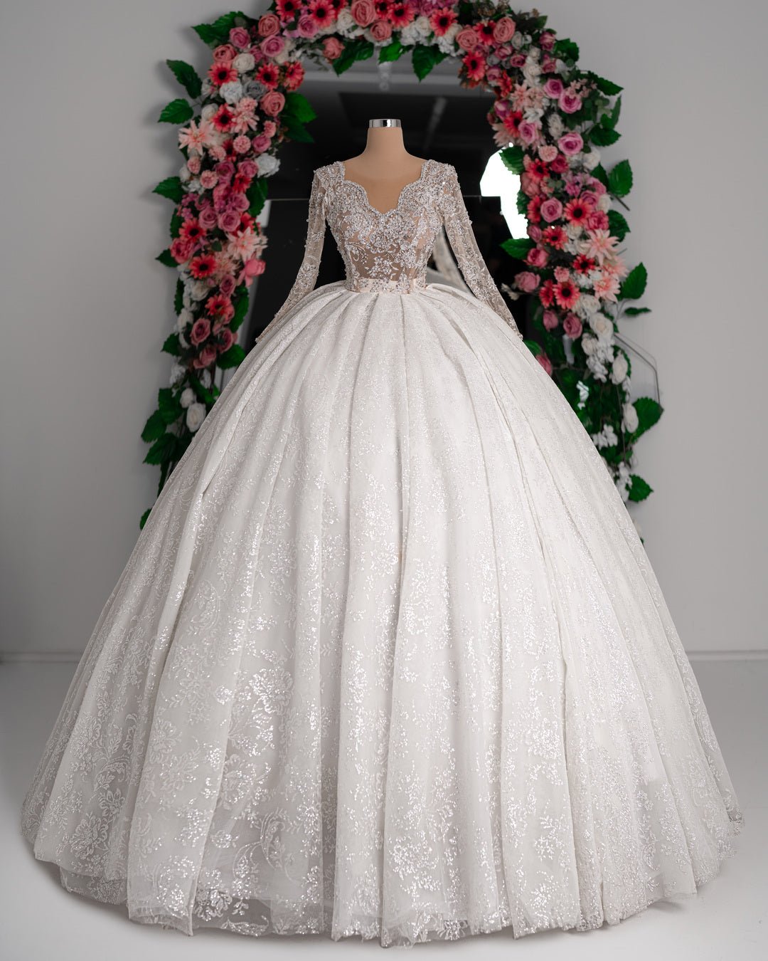 María Bridal Dress with Sequins and Sparkle - Blini Fashion House Beads ...