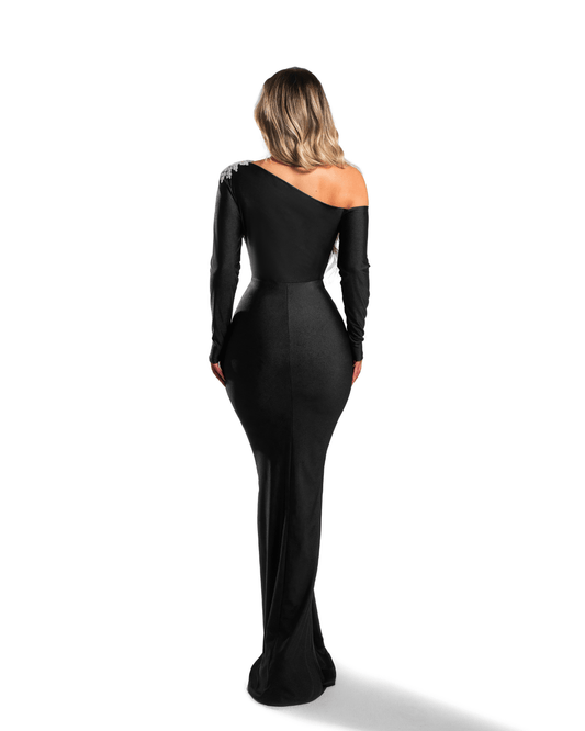 Ordea Black Long Dress - BLINI