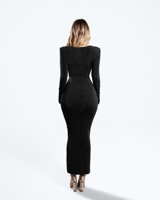 Orione Black Long Dress - BLINI