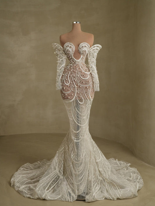 Rira Off - Shoulder Bridal Gown - BLINI