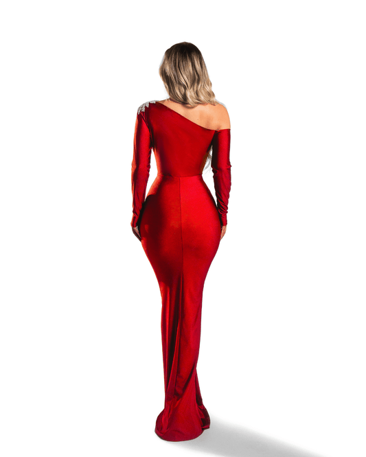 Sophy Red Long Dress - BLINI
