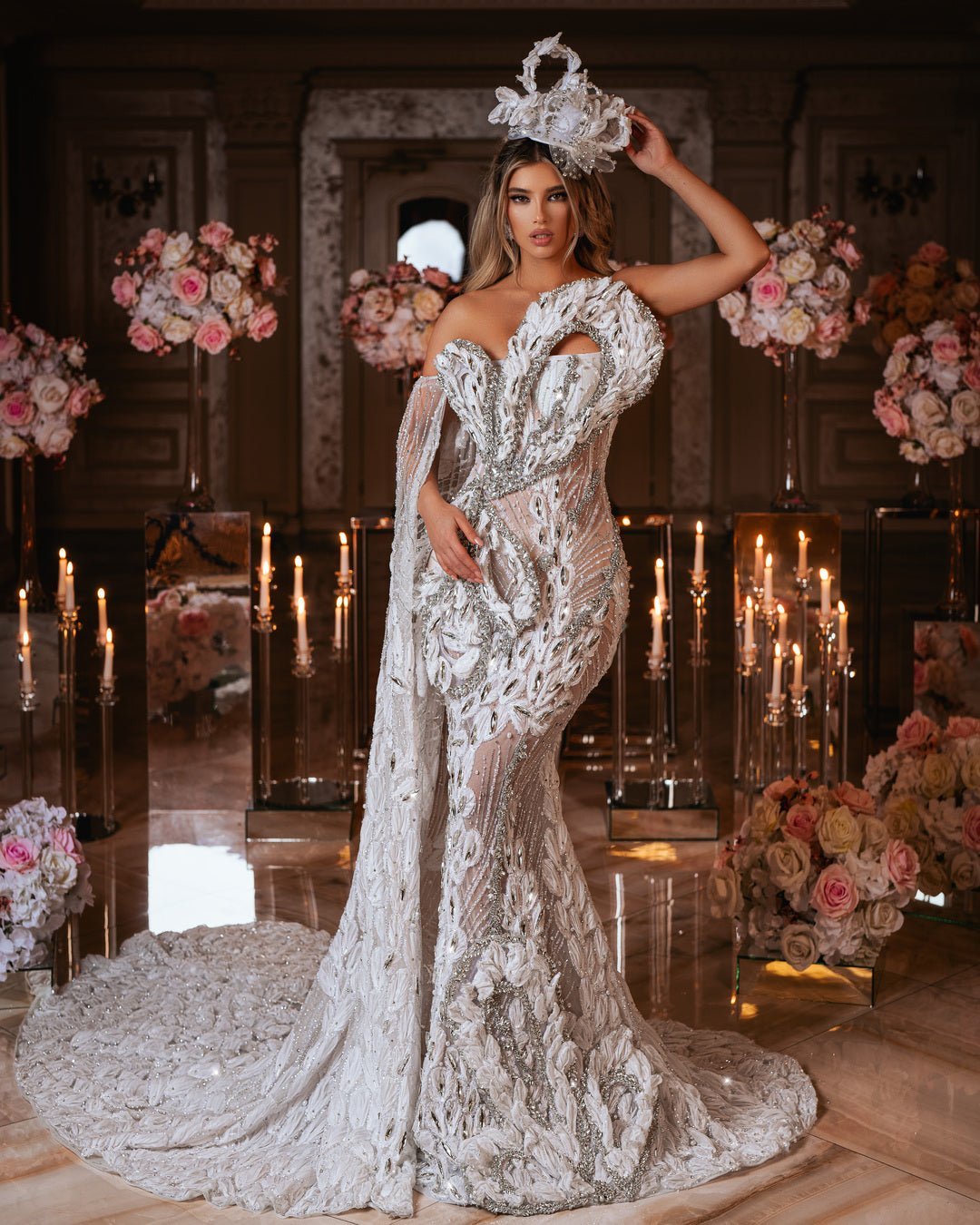 Tainá Bridal Dress with Crystals - BLINI
