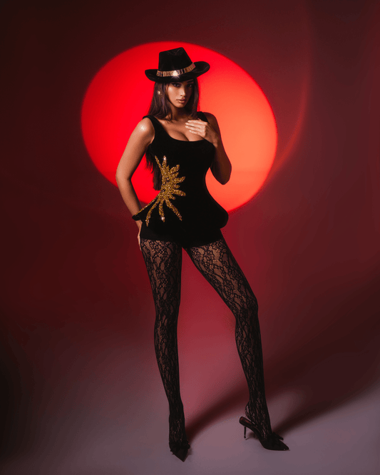 Tayle Sleeveless Corset with Sun Detail - BLINI