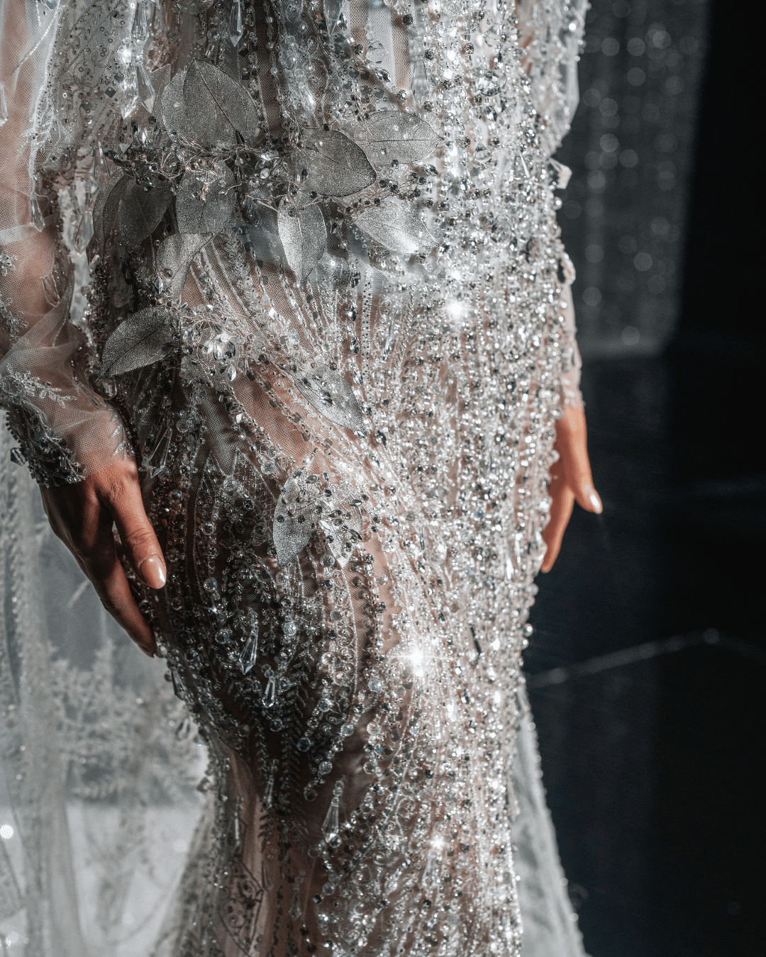 Zaira Strapless Bridal Dress Embellished with Crystals - BLINI