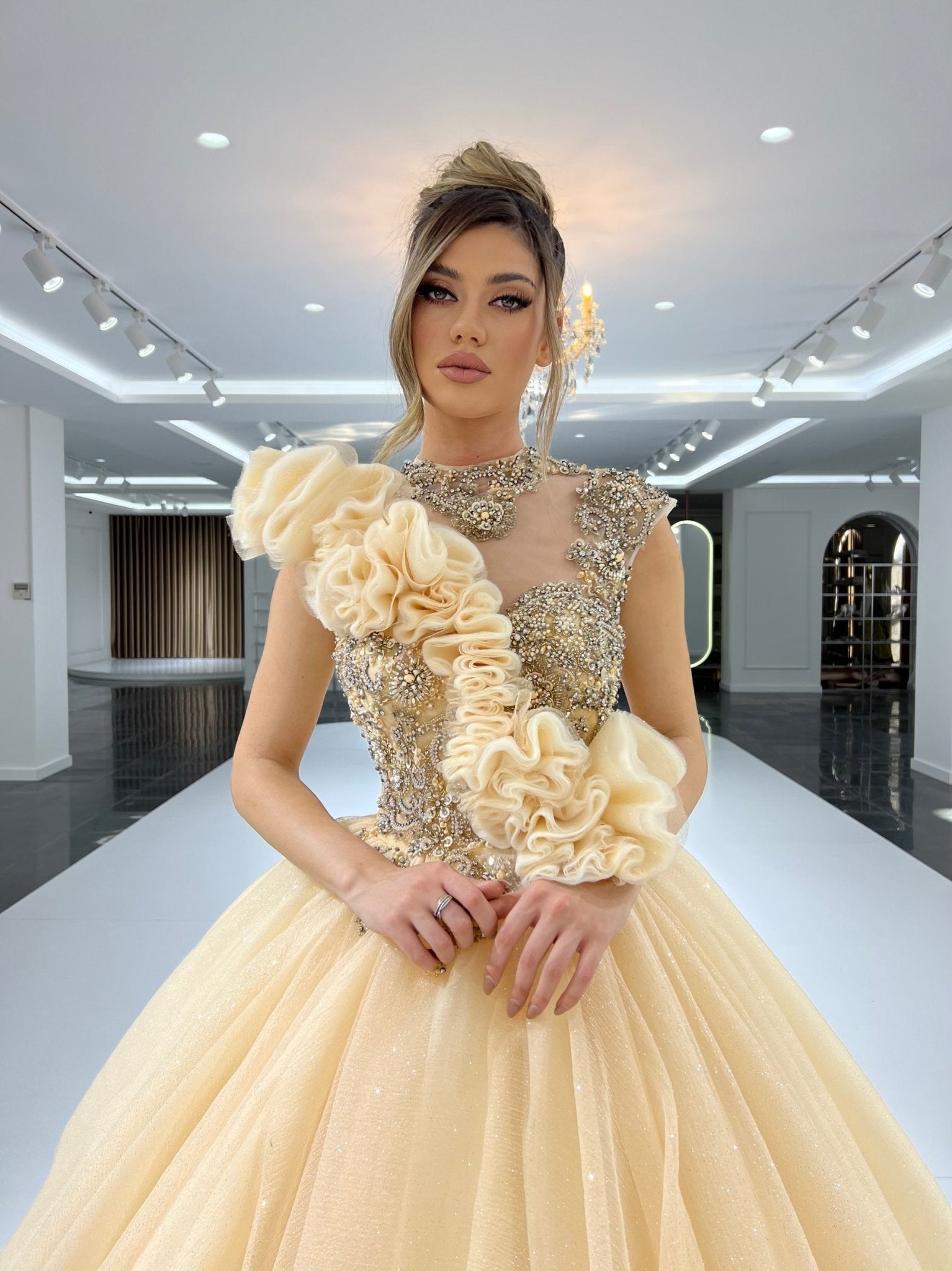 Daisy Layered Tulle Ballgown Blini Fashion House