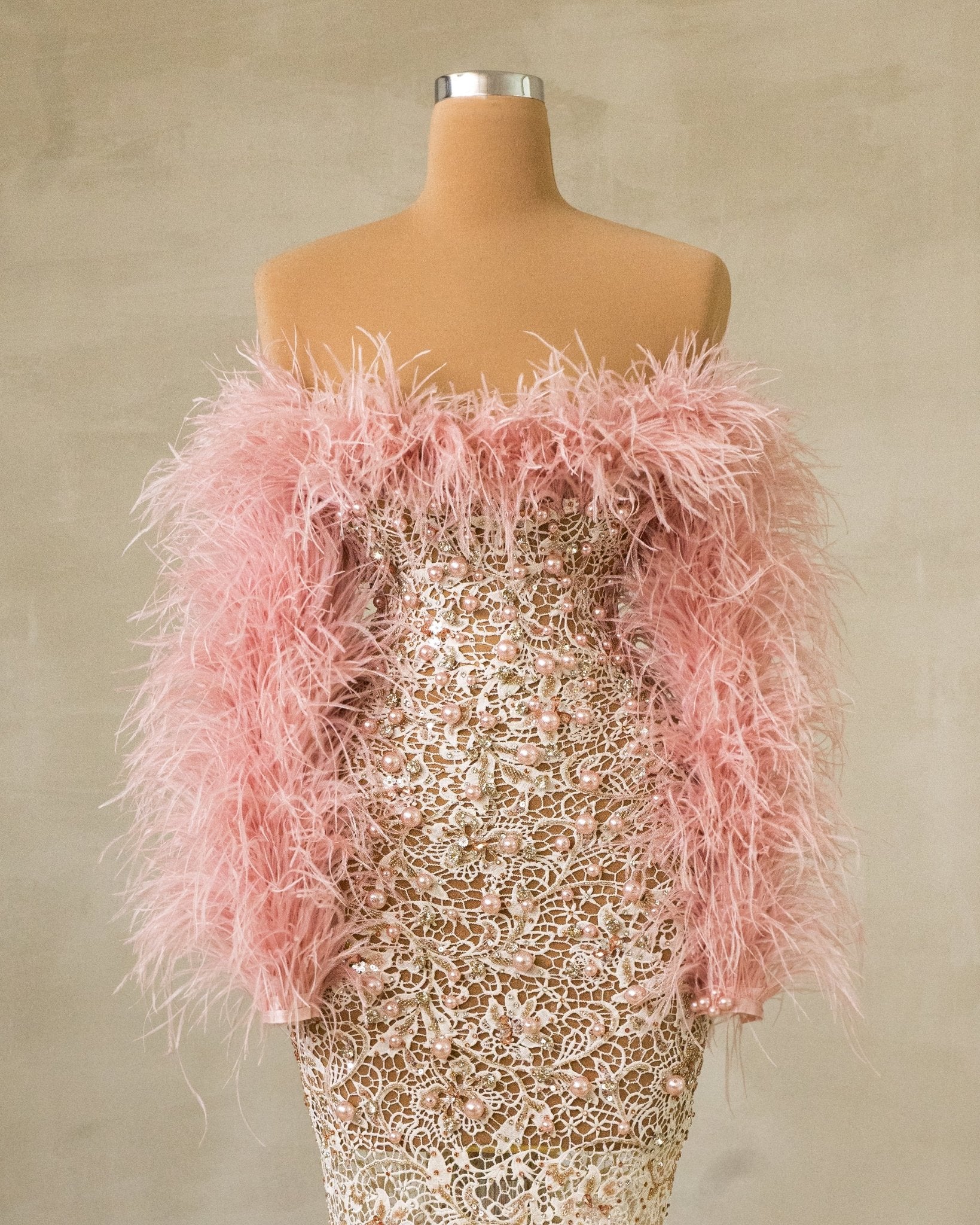 Pink Feather Dress